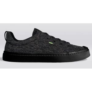 Cariuma IBI Low Stone Black Knit Sneakers Women's Size 7.5 In Box